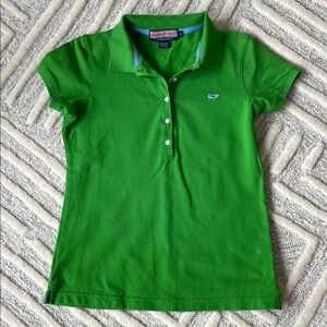 Like new Vineyard Vines green polo